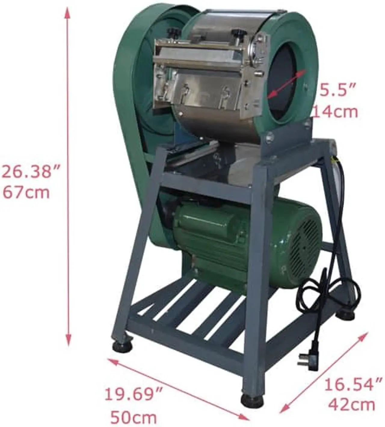 Alt view image 2 of 5 - Intsupermai Commercial Electric Vegetable Cutter Slicer Machine for Restaurant Kitchen Chopper Cutting (220V, Simple Type)