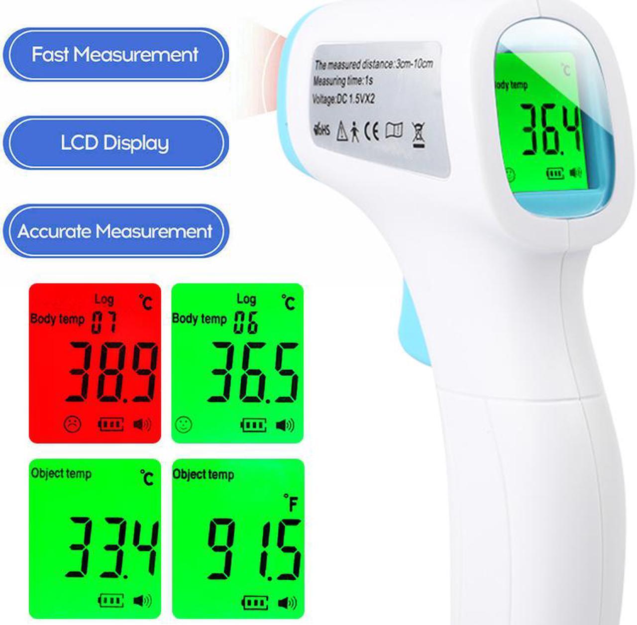 Alt view image 5 of 7 - 1pcs Thermometer Gun for Adults Kids Baby Children Body , No Touch Infrared Forehead Thermometer for Fever, Medical IR Digital Body Thermometer,Pink Purple Blue Color Random
