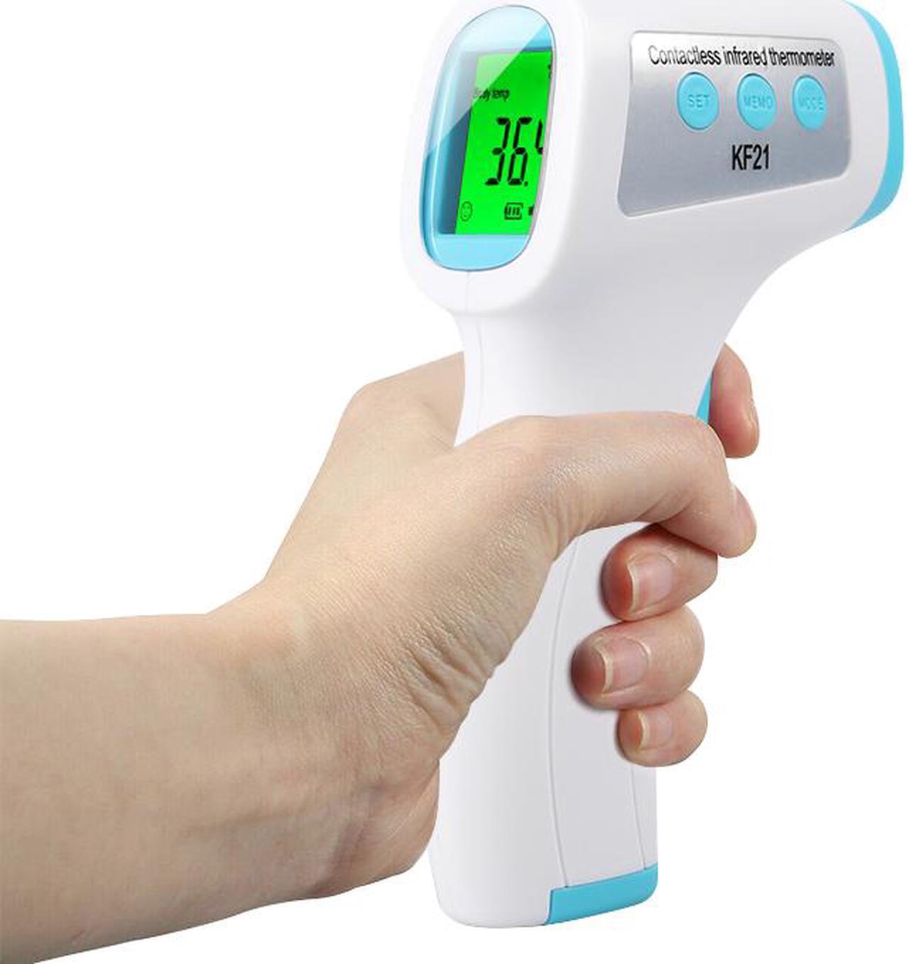 Alt view image 4 of 7 - 1pcs Thermometer Gun for Adults Kids Baby Children Body , No Touch Infrared Forehead Thermometer for Fever, Medical IR Digital Body Thermometer,Pink Purple Blue Color Random