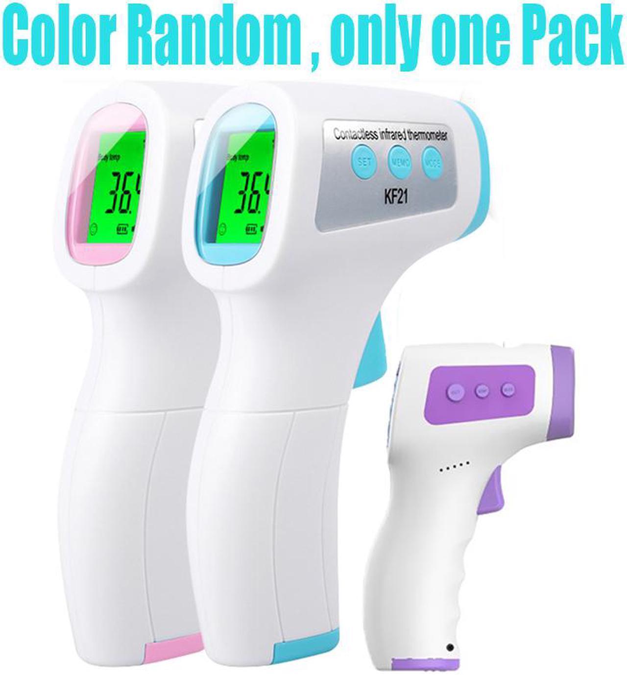 Main image of 1pcs Thermometer Gun for Adults Kids Baby Children Body , No Touch Infrared Forehead Thermometer for Fever, Medical IR Digital Body Thermometer,Pink Purple Blue Color Random