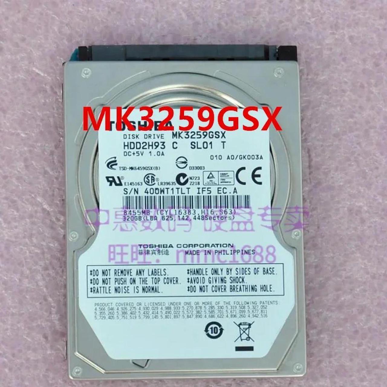 FOR Hard Disk For 320GB SATA 2.5 5400RPM Notebook Hard Drive MK3252GSX MK3259GSX MQ01ABD032VS