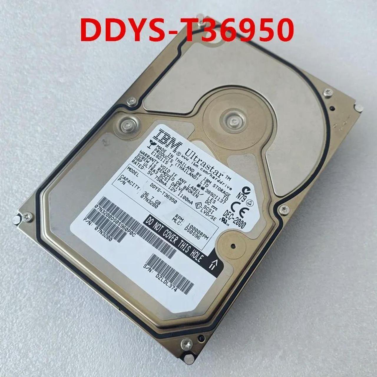 FOR Hard Disk For 36GB 68Pin SCSI 3.5 10K Server Hard Drive DDYS-T36950 07N3200