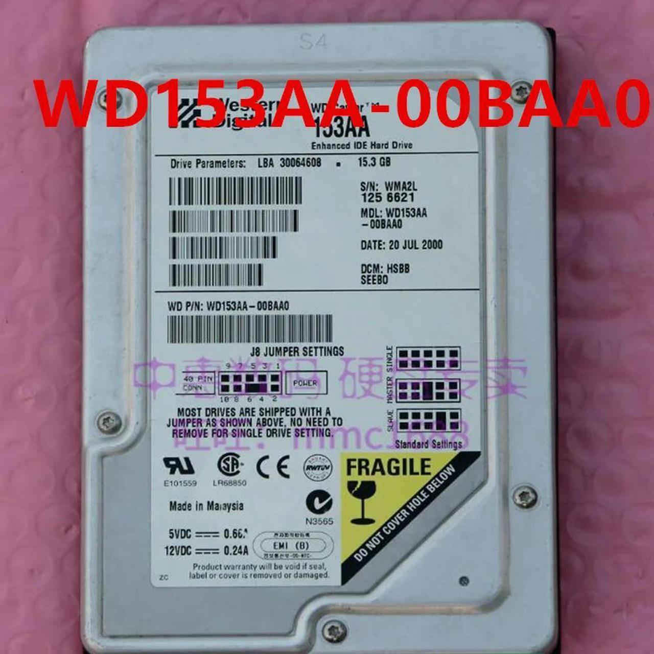 FOR Disassembly Hard Disk For 15.3GB 20.5GB IDE 3.5 5400RPM 2MB Desktop Hard Drive For 153AA 153AA 205AA 205AA