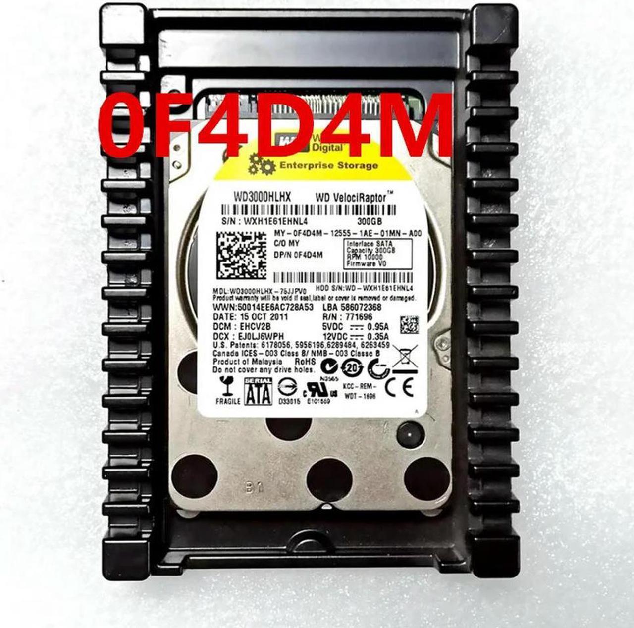 FOR Hard Disk For 300GB SATA 2.5 10000RPM 32MB Hard Drive F4D4M 0F4D4M 3000HLHX