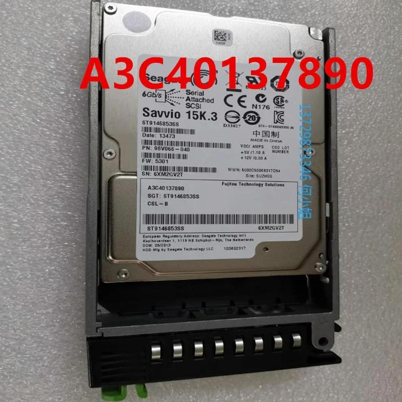 FOR Hard Disk For 146GB SAS 2.5 15000RPM 16MB Hard Drive A3C40137890 ST9146853SS