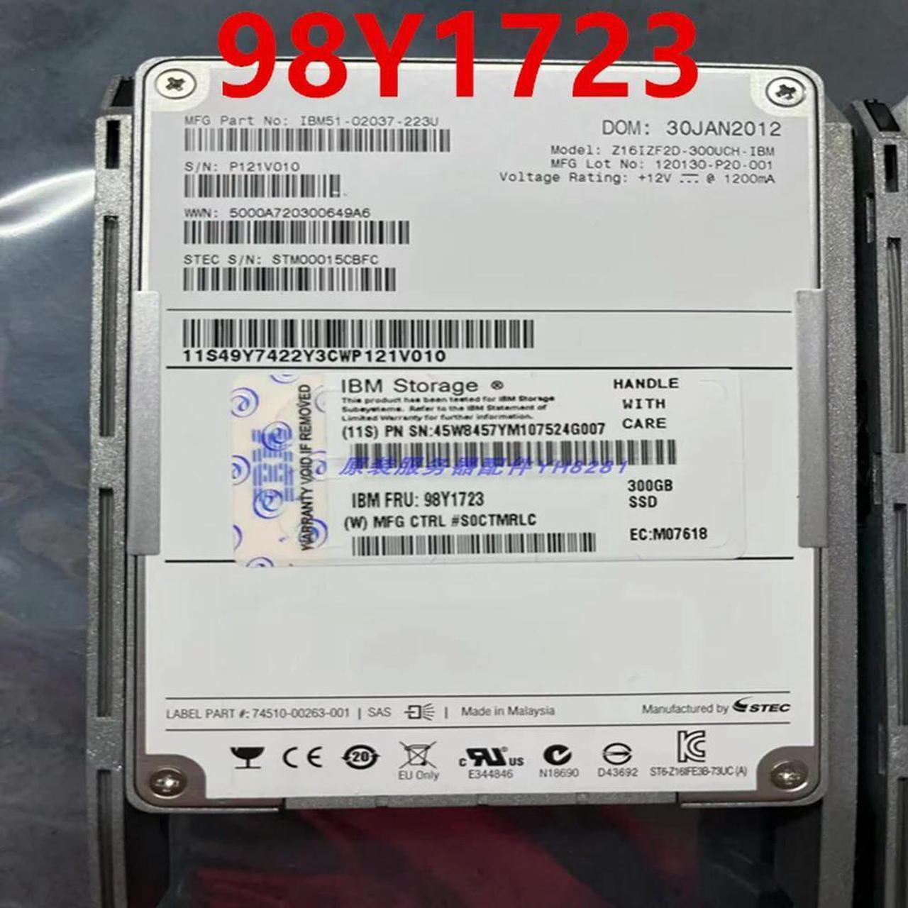 FOR Solid State Drive For DS8800 300GB 2.5 SAS SSD 45W8457 98Y1723