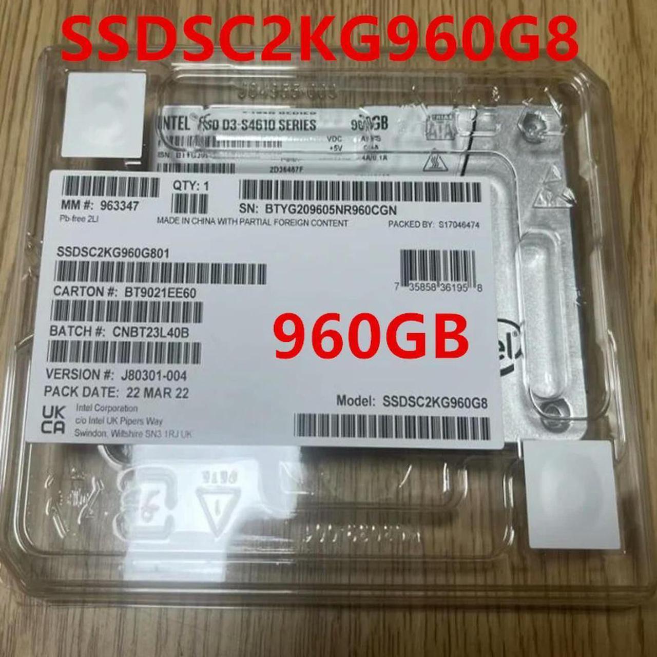 FOR Solid State Drive For SSD D3-S4610 960GB 2.5 SATA For SSDSC2KG960G801 SSDSC2KG960G8