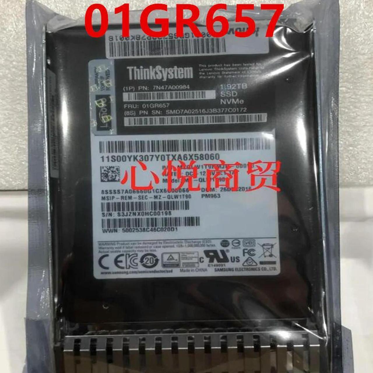 FOR Solid State Drive For 1.92TB 2.5 U.2 SSD For 7N47A00984 01GR657