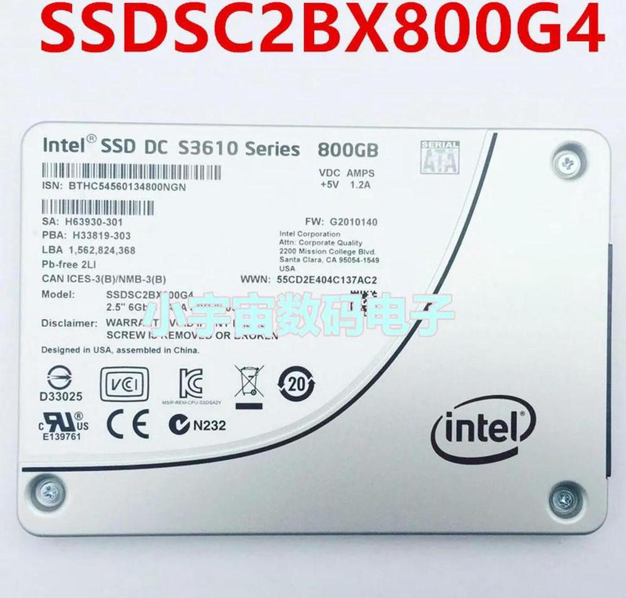 FOR Solid State Drive For SSD DC S3610 800GB 2.5 SATA For SSDSC2BX800G4 SSDSC2BX800G401