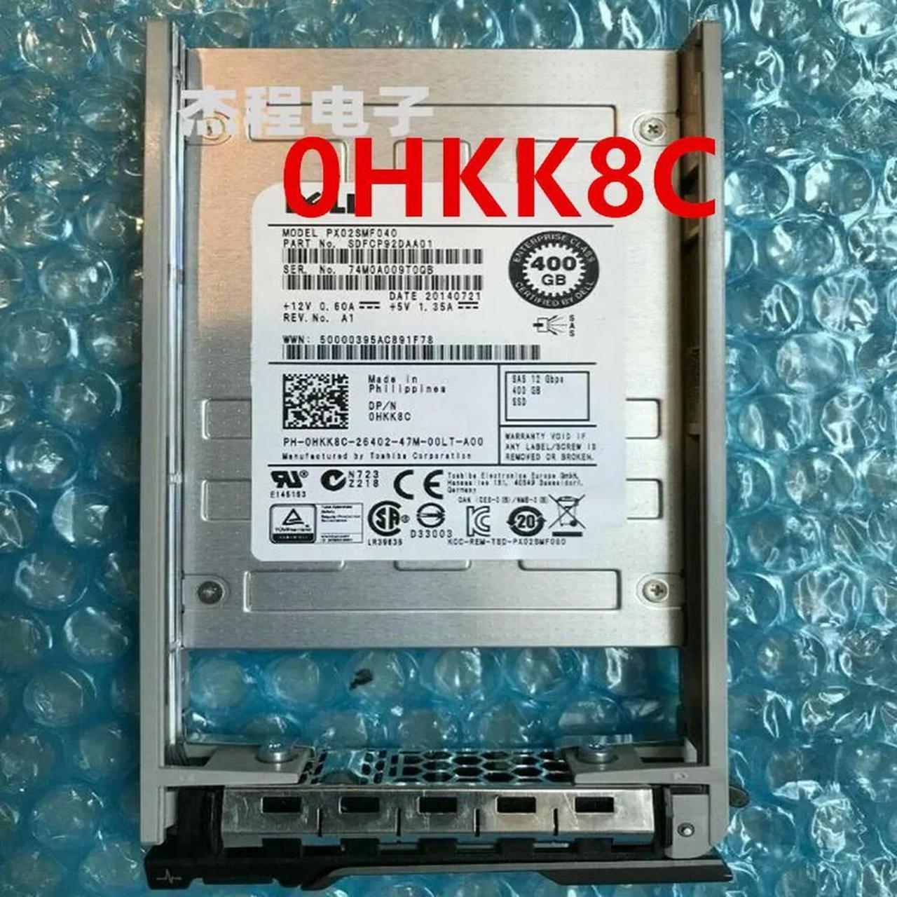 FOR Solid State Drive For 400GB 2.5 SAS SSD HKK8C 0HKK8C PX02SMF040