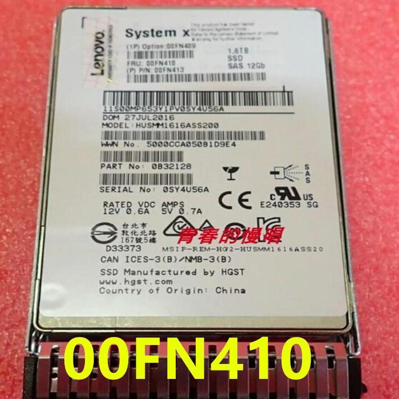 FOR Solid State Drive For M5 X6 1.6TB 2.5 SSD SAS For 00FN409 00FN410 00FN413