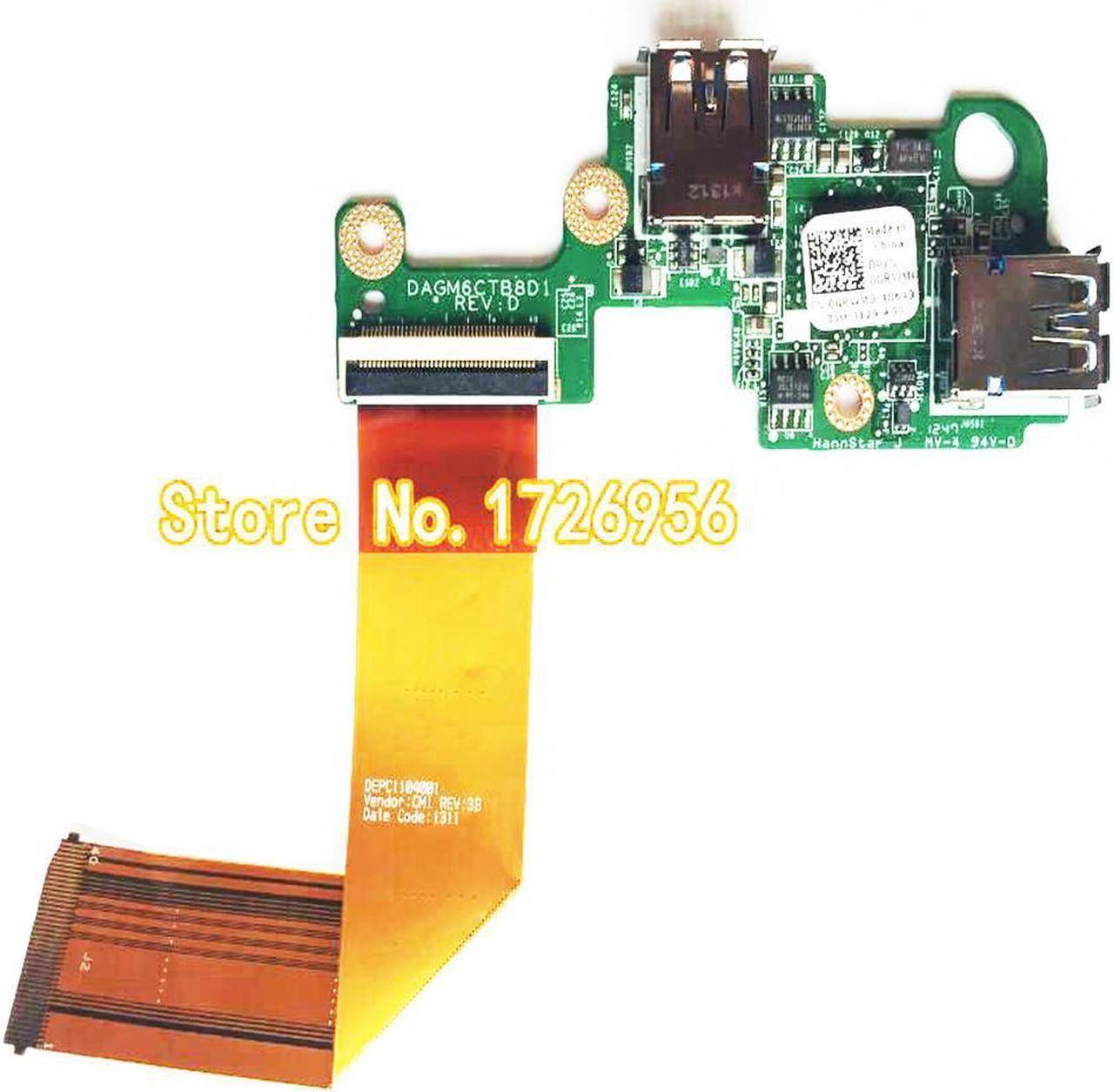 FOR XPS 15 L501X L502x USB 3.0 I/O Board & Flex Cable GRWM0 0GRWM0 DAGM6CTB8D0 DAGM6CTB8D1