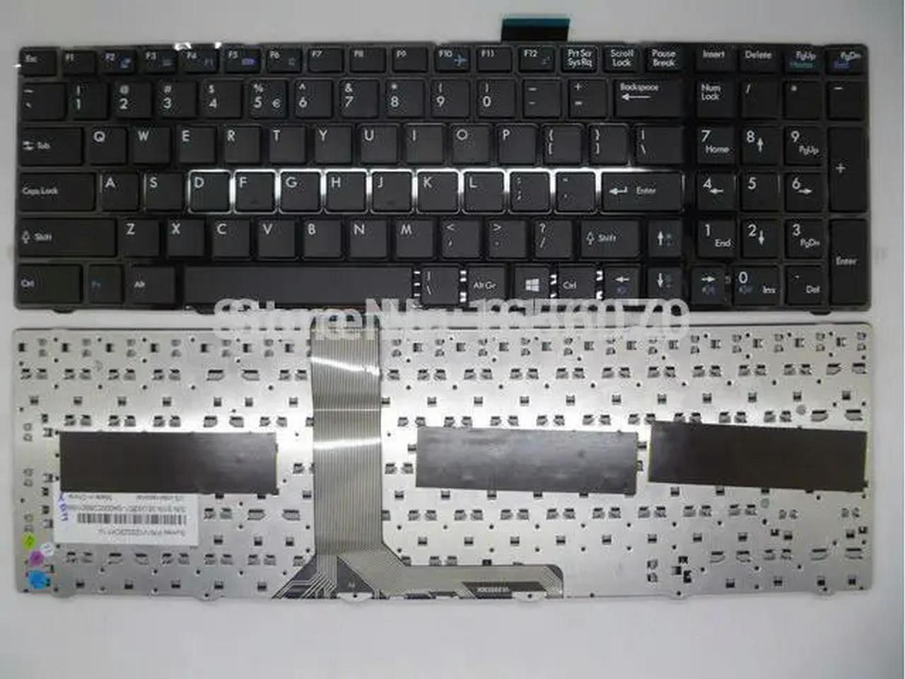 FOR Laptop Keyboard for GE60 CX70 black UI US-Inter with black frame&black cable V139922CK1 UI S1N-3EUS2C1-SA0