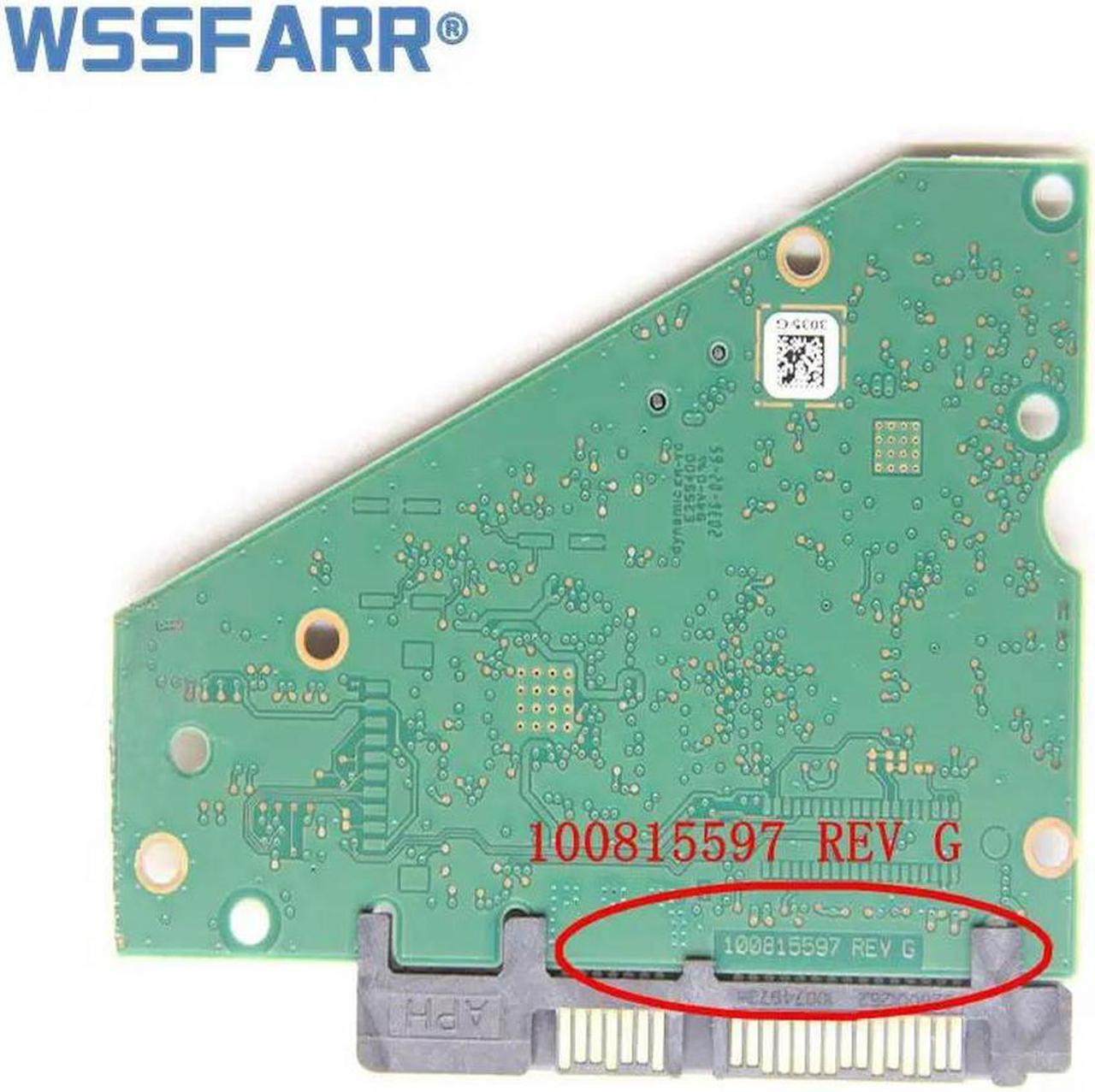 FOR Hard drive parts PCB board 100815597 REV D F for 3.5 SATA hdd data recovery