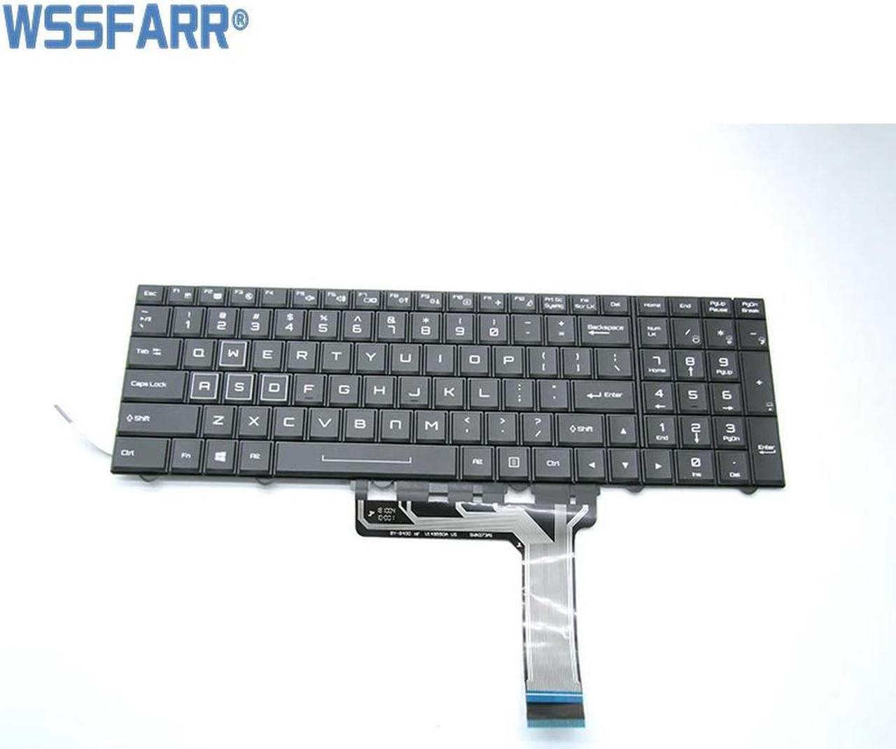 FOR P750 P750DM P770DM P870DM Keyboard US With Backlight 6-80-P7500-011-3 6-80-P7500-013-3 6-80-P7501-012-3