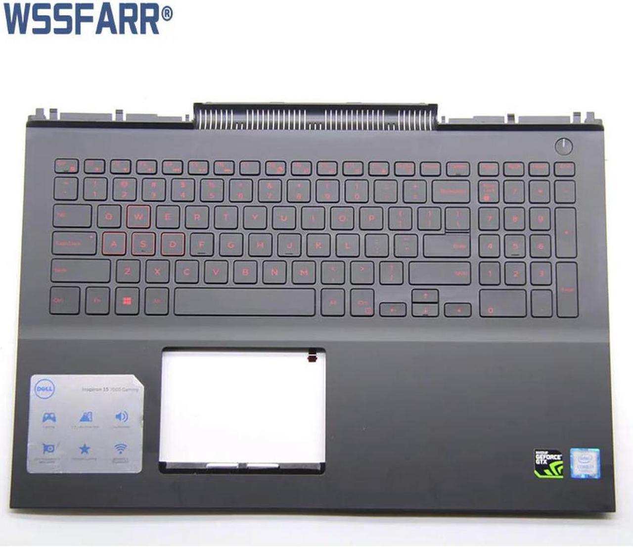 FOR US Keyboard For 15 7000 7566 7567 Laptop Palmrest Upper Case Keyboard