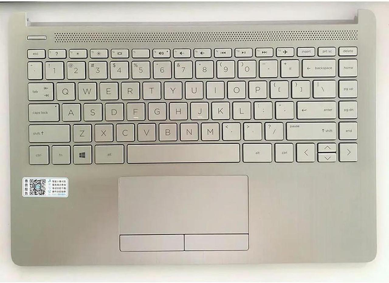 FOR L48648-001 FOR 14-DK 14S-DP 14S-DF 14S-CR 14S-CF palmrest US keyboard upper cover TNP-I130 Silver and Black