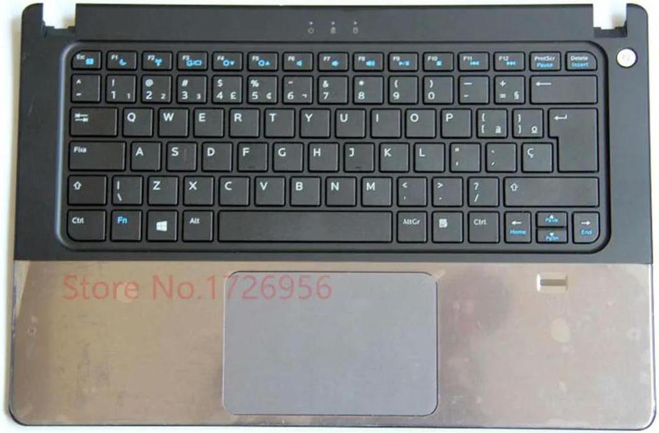 FOR 5460 5470 keyboard with Palm rest Housing Red Silver