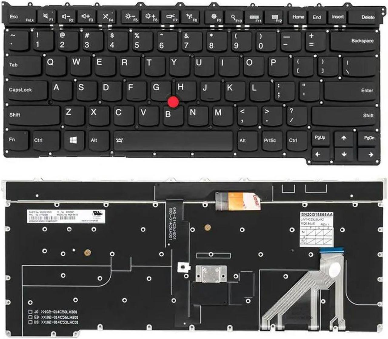 FOR US Keyboard for X1 Carbon 3rd Gen 2015 20BS 20BT Backlit with Point