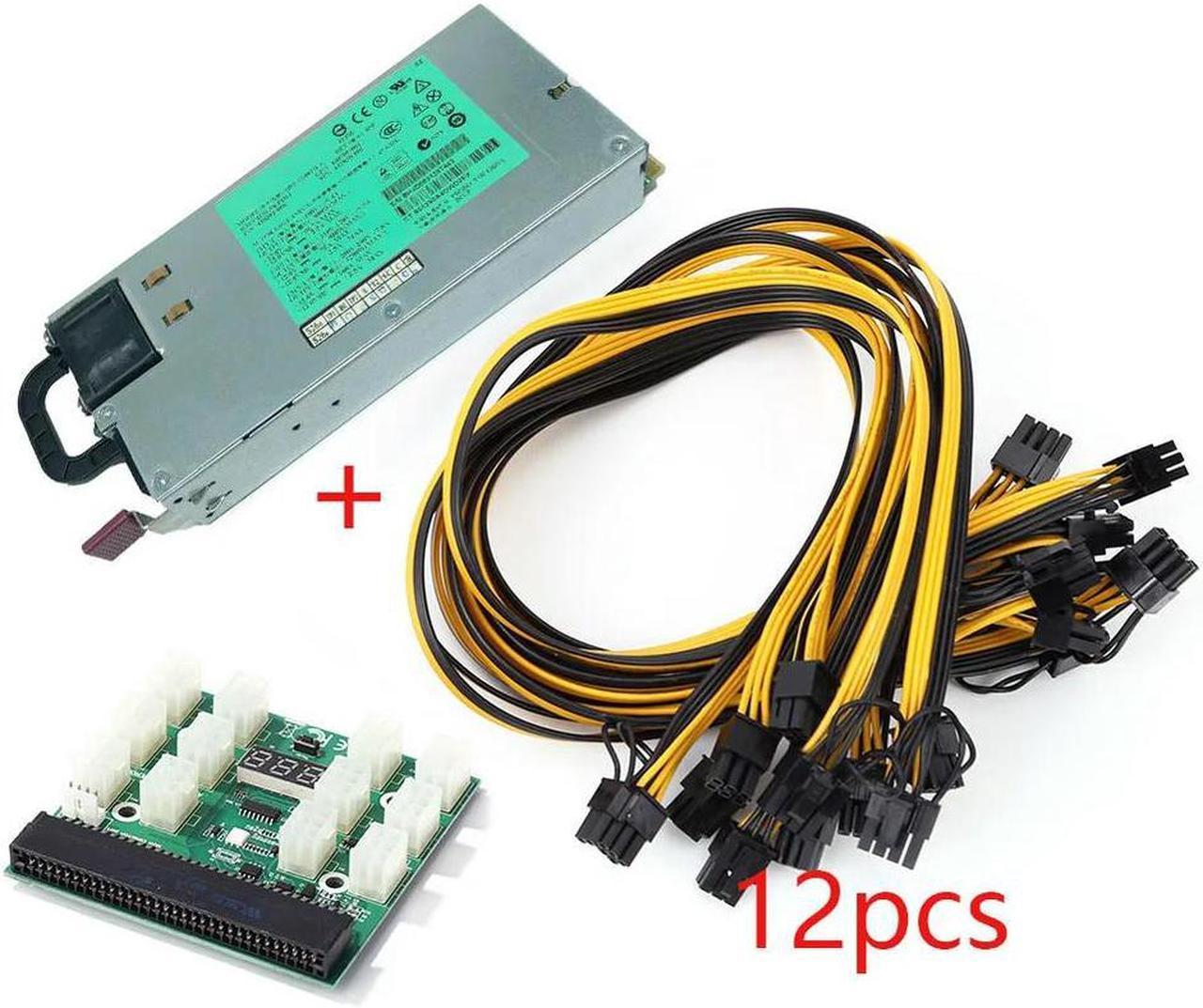 FOR 1200W Graphics Card Power Supply DPS-1200FB A HSTNS-PD11 440785-001 438202-002 441830-001 for DL580G5 for Mining 6Pin To 8Pin