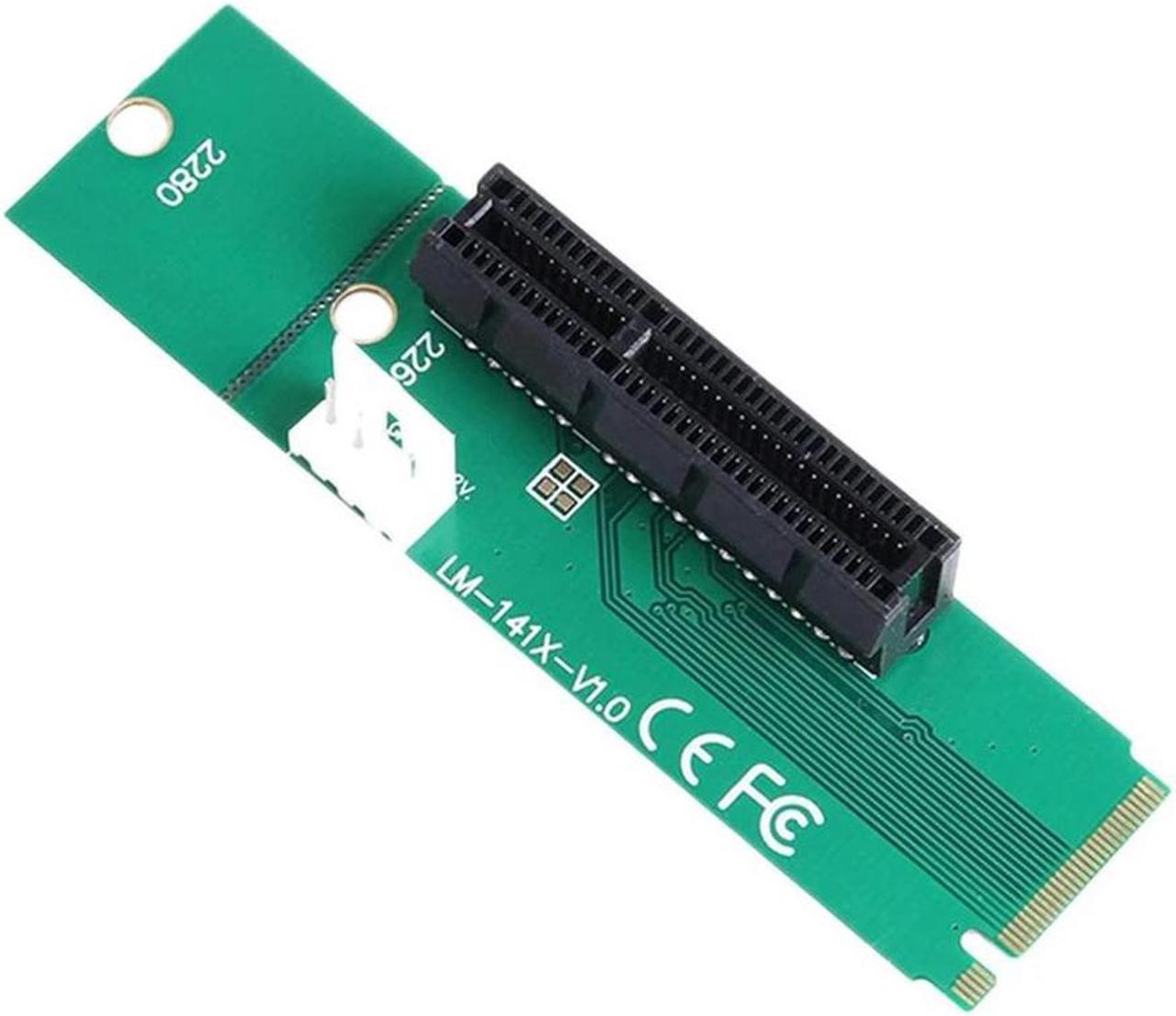 FOR NGFF M2 M.2 To PCI-E 4X 1X Slot Riser Card Adapter Male To Female PCIE Multiplier For BTC Miner Mining