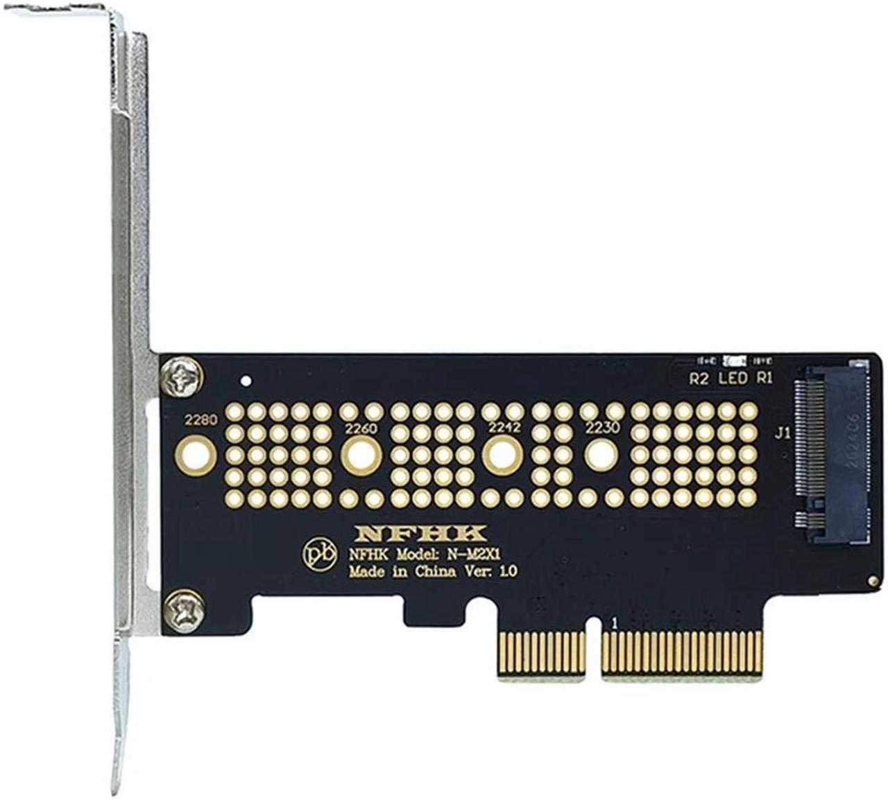 FOR M.2 NVME SSD NGFF to PCIE 3.0 X4 Adapter PCIE M2 Riser Card Adapter Support 2230 2242 2260 2280 Size NVMe M.2 SSD