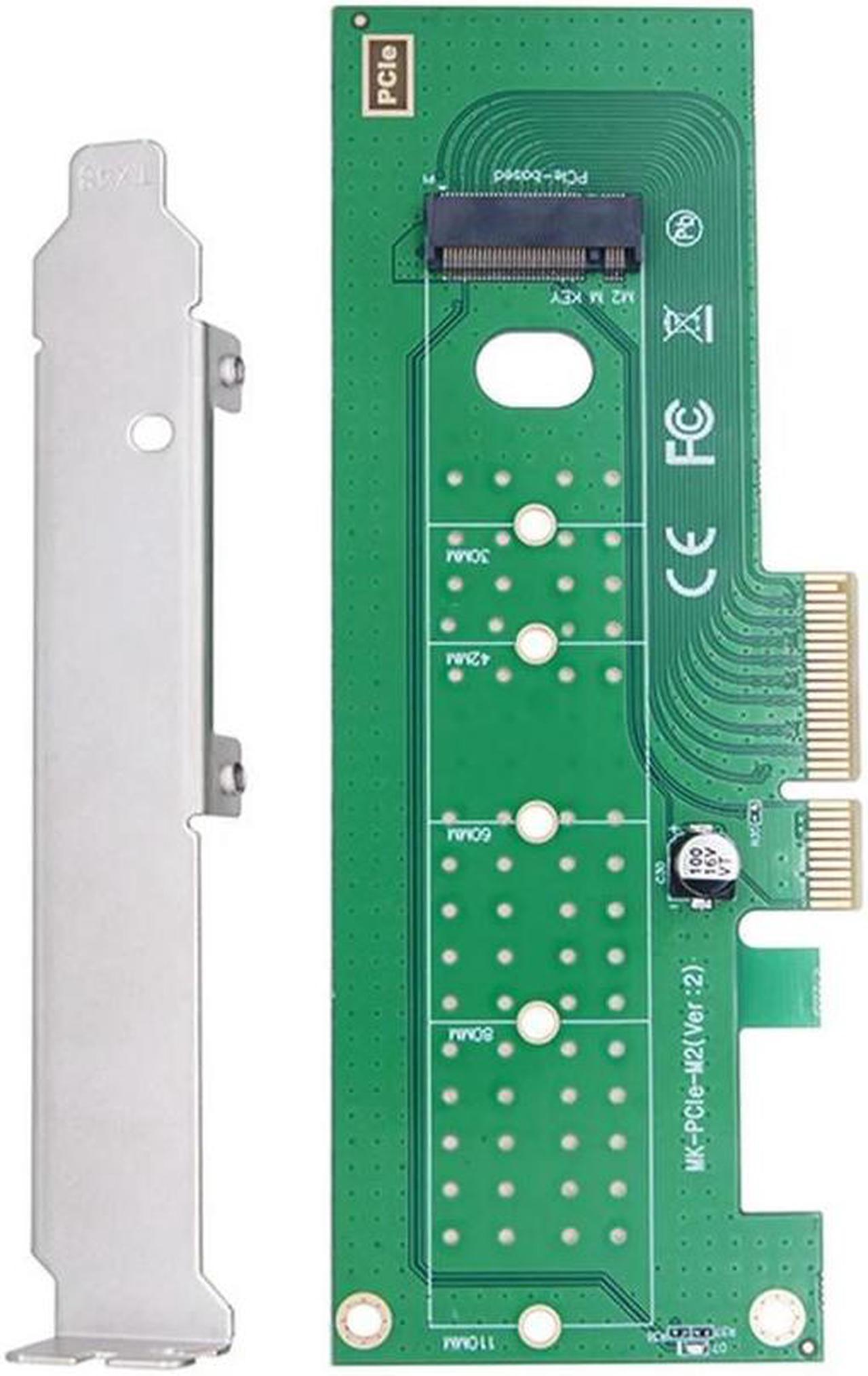 FOR M.2 NVMe SSD To PCI-E 4X 8X 16X PCIE 3.0 Adapter Card Desktop Rear Panel Expansion Support 2230/2242/2260/2280