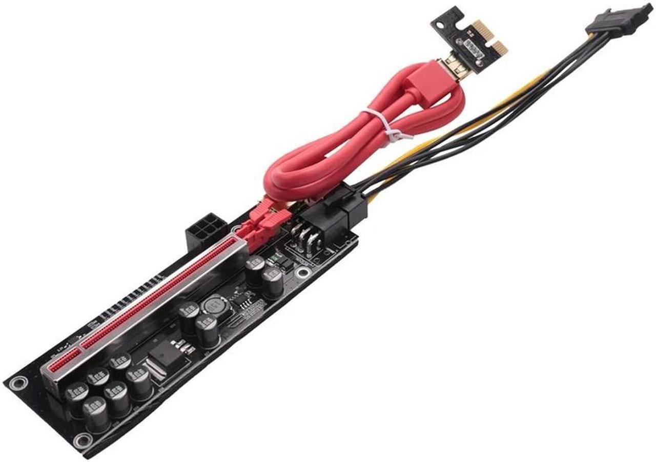 FOR PCIE Riser 011 V011 Pro PCI E Express PCI-E 16X Riser Video Card Riser GPU Dual 6Pin Adapter Graphics Card For Mining