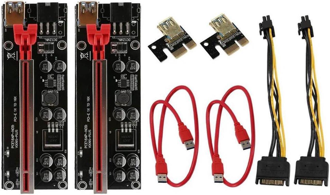 FOR VER009S Plus PCI-E Riser Card 009S PCIE X1 To X16 6Pin Power 60CM USB 3.0 Cable For Graphics Card GPU Mining