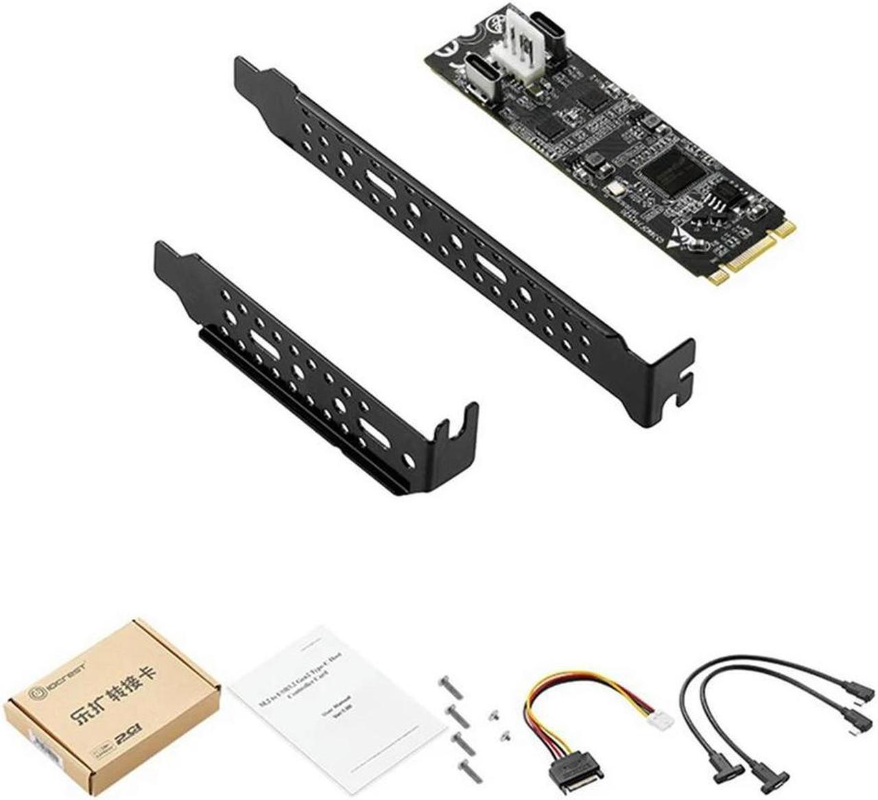 FOR M.2 To 2-Port 10G Expansion Card PCB Dual Type-C Interface High Speed SSD NIC IO-M2F3142-2C