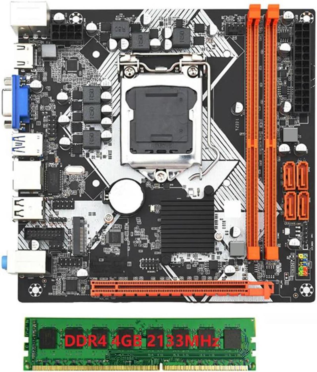 FOR ITX H110 Computer Motherboard with 4G 2133Mhz DDR4 RAM LGA1151 DDR4 Supports 32GB Gigabit Ethernet M.2 Nvme PCI-E 16X