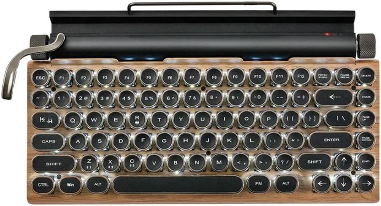 FOR Retro Typewriter Keyboard Mechanical Keyboards 83 Keys Computer Keyboard For Laptop PC Gaming