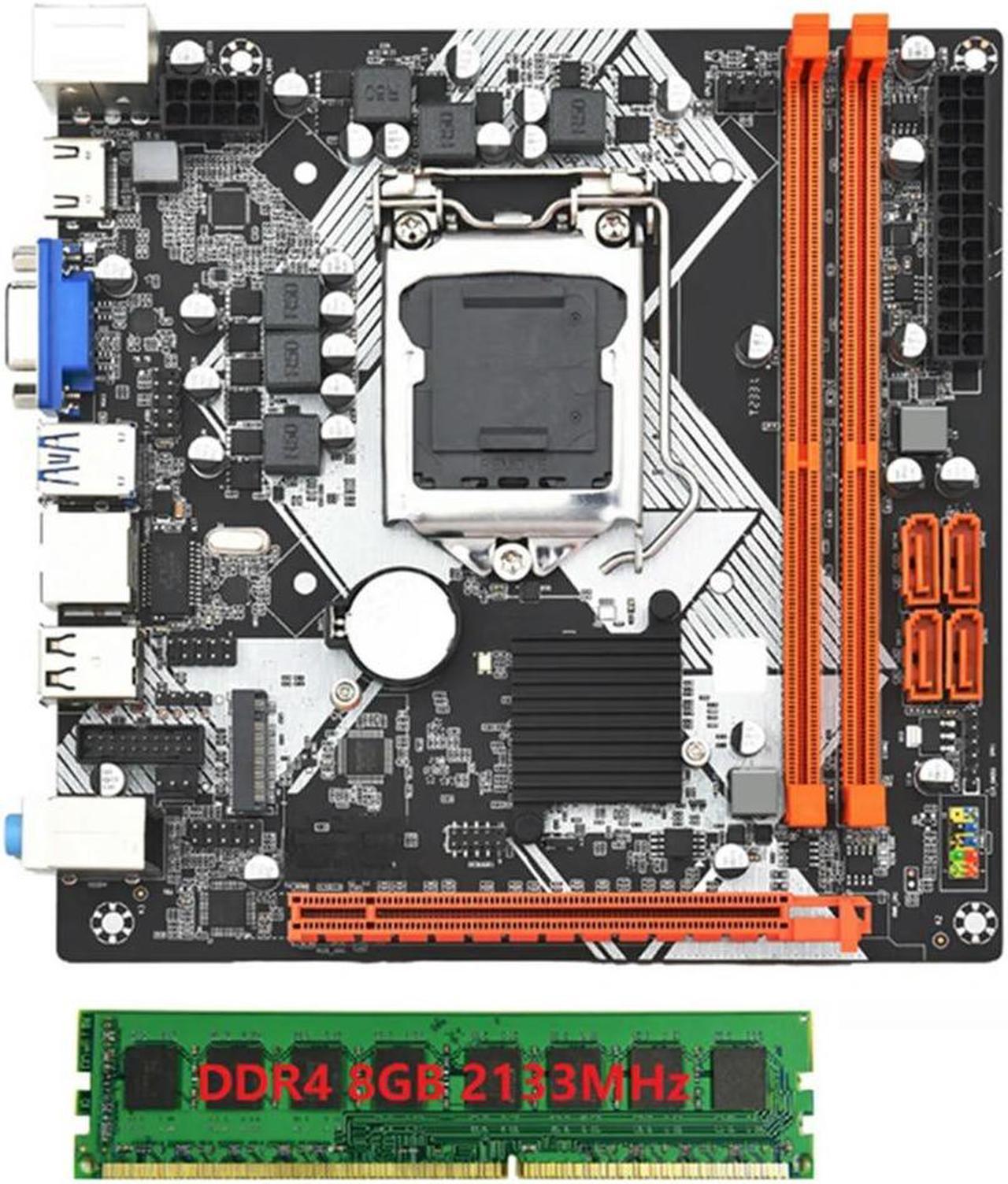 FOR ITX H110 Computer Motherboard with 8G 2133Mhz DDR4 RAM LGA1151 DDR4 Supports 32GB Gigabit Ethernet M.2 Nvme PCI-E 16X