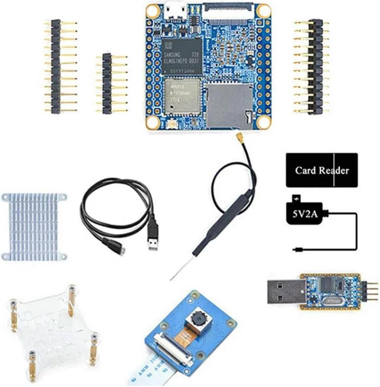 FOR pi Development Board+CAM500B Cam Kit 512MB+8GB EMMC Wifi+BT Run Ubuntu IOT Development Board(US Plug)