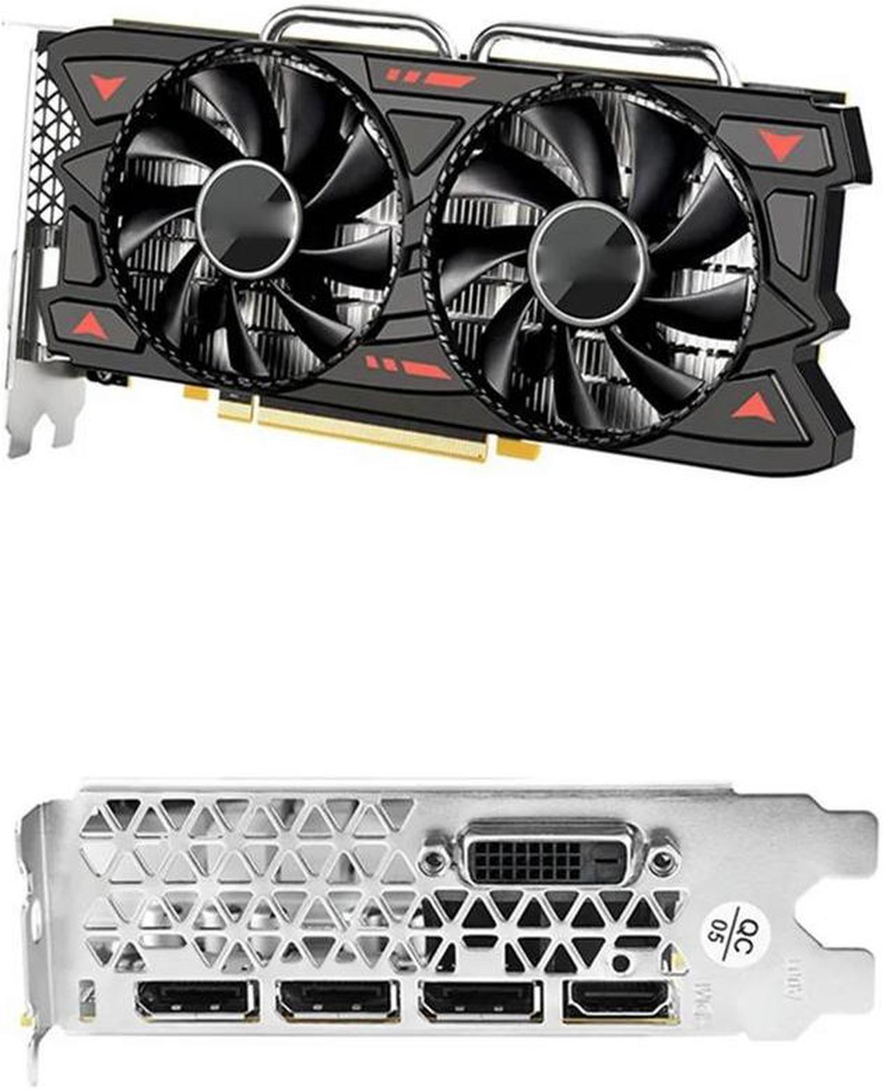 FOR RX580 8G Graphics Card Radiator Dual Fan Game Graphics Card 7000MHz Desktop Computer Game Graphics Card