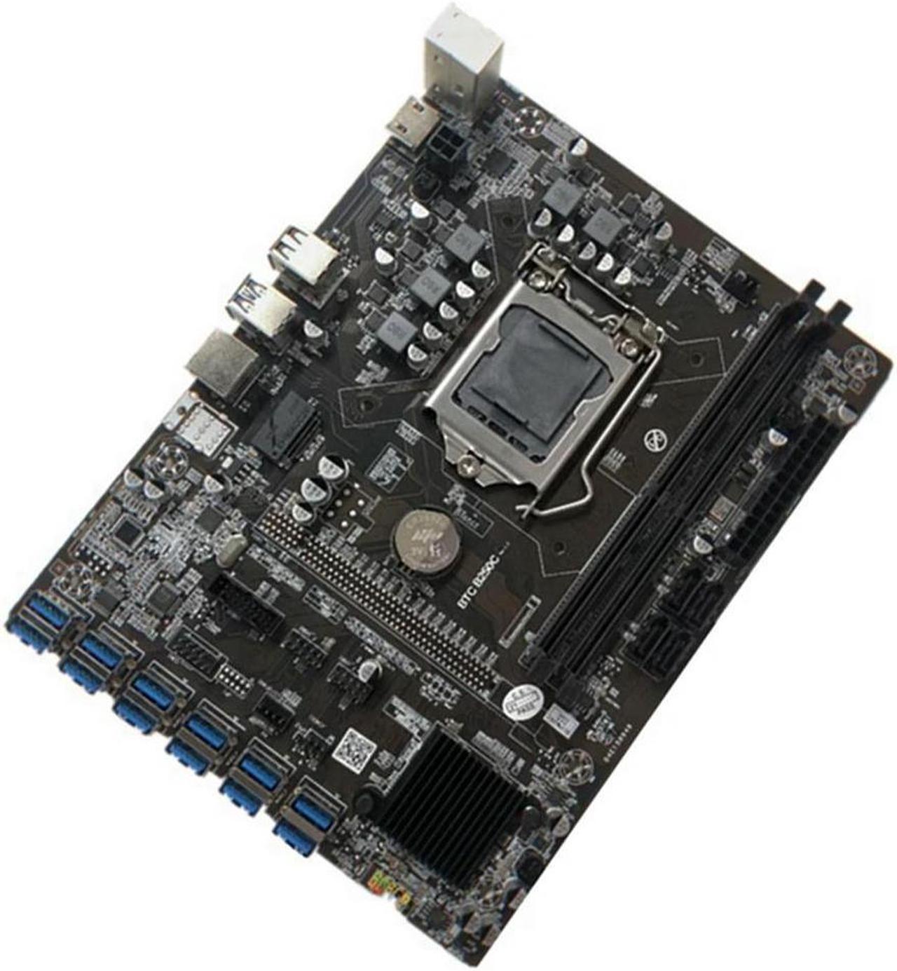 FOR B250C Mining Motherboard With G3900 CPU+1XDDR4 8G 2133Mhz RAM 12XPCIE To USB3.0 Card Slot Board For BTC