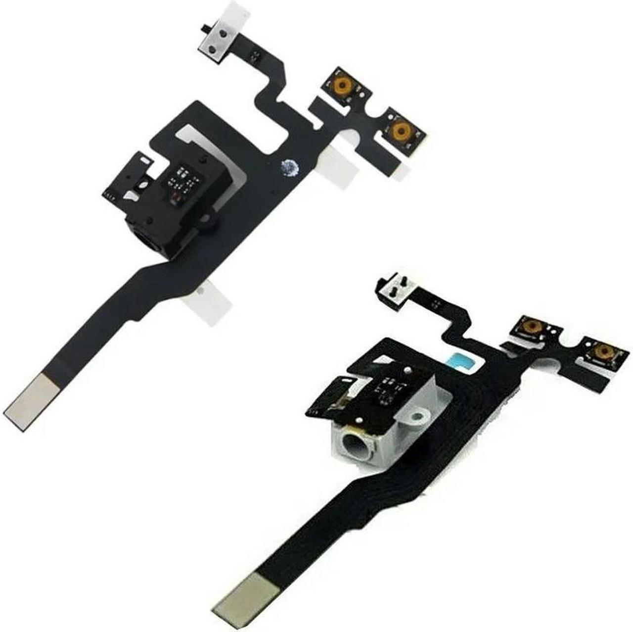 FOR Audio Headphone Jack Flex Cable Ribbon for 4S Black White