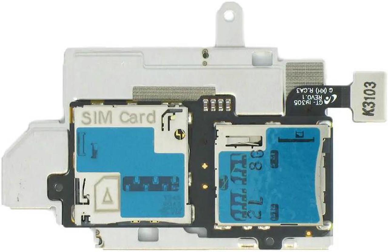 FOR S3 GT-I9305 SIM And MicroSD Memory Card Holder Slot Reader Flex Cable