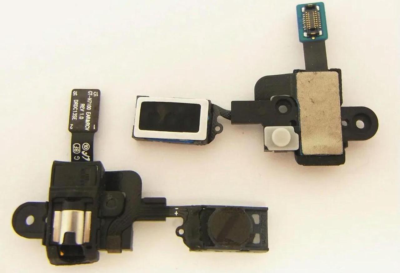 FOR 2PCS/Lot Headphone Earphone Jack Audio Earpiece Flex Cable Ribbon For Note 2 N7100 N7105 i317