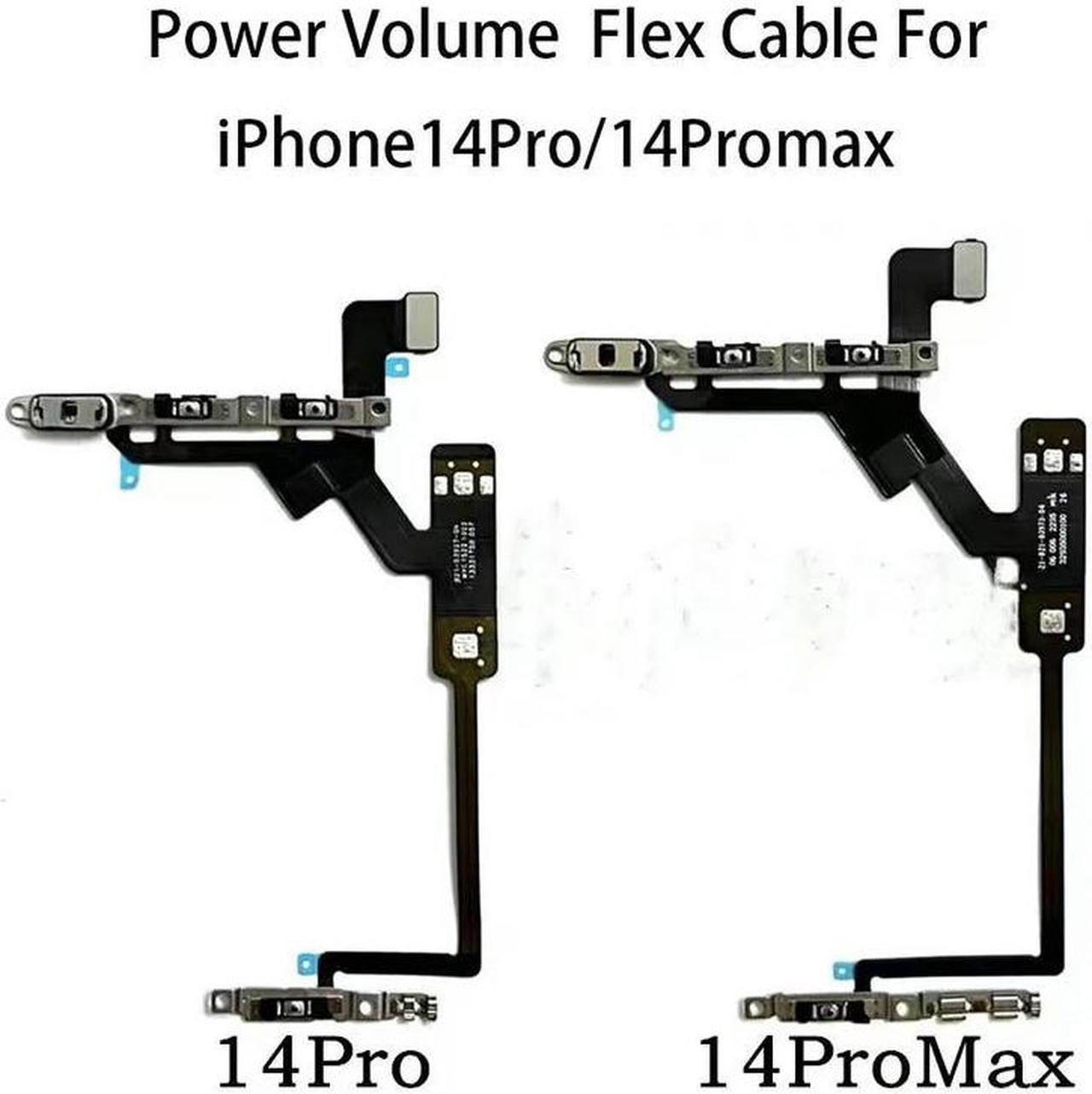 FOR 14 Pro Max Power On Off Button Flex Cable Switch Side Button Key Ribbon Flex Cable power volume flet cable