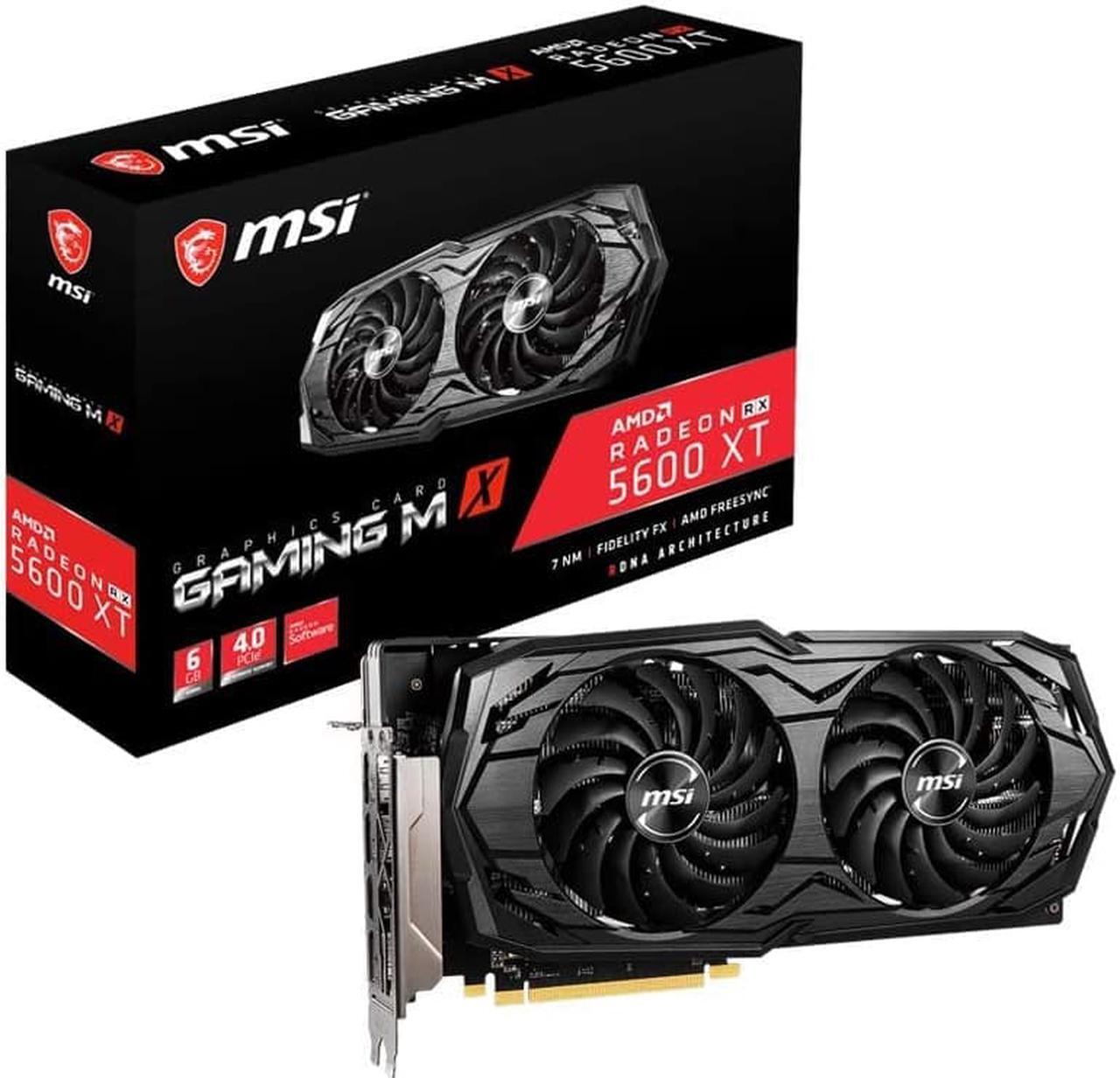 Main image of MSI Gaming Radeon RX 5600 XT Boost Clock: 1620 MHz 192-bit 6GB GDDR6 DP/HDMI Dual Torx 3.0 Fans Freesync DirectX 12 Ready Graphics Card (RX 5600 XT Gaming MX)