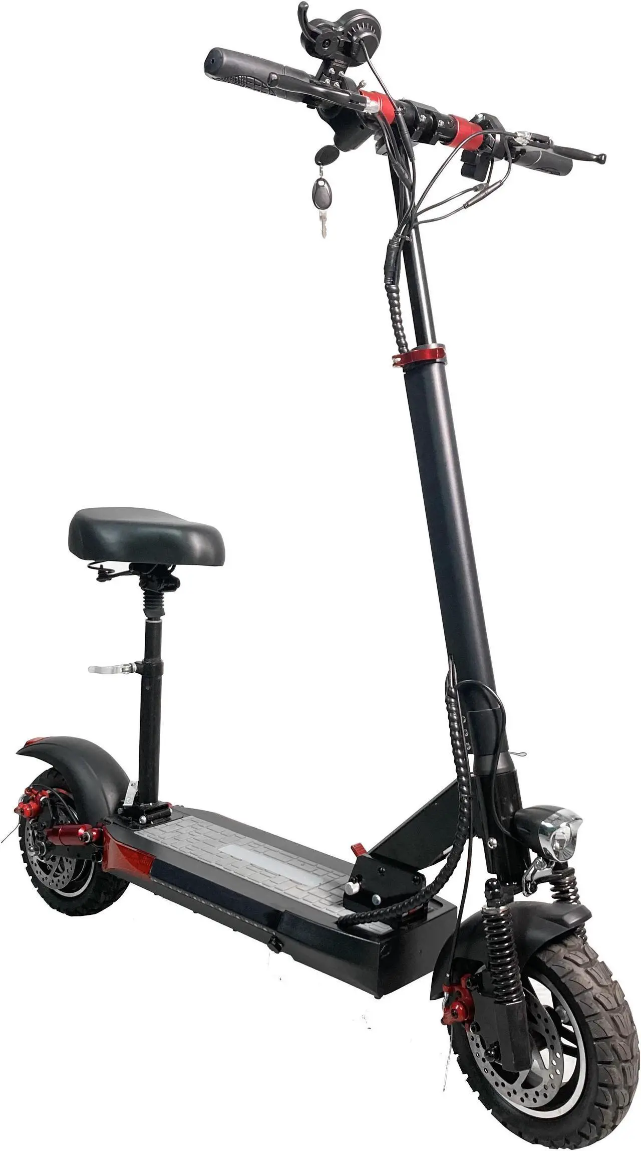 Alt view image 6 of 7 - 10 inch Off-Road Foldable Electric Scooter For Adult With APP 500W 30mph 37miles