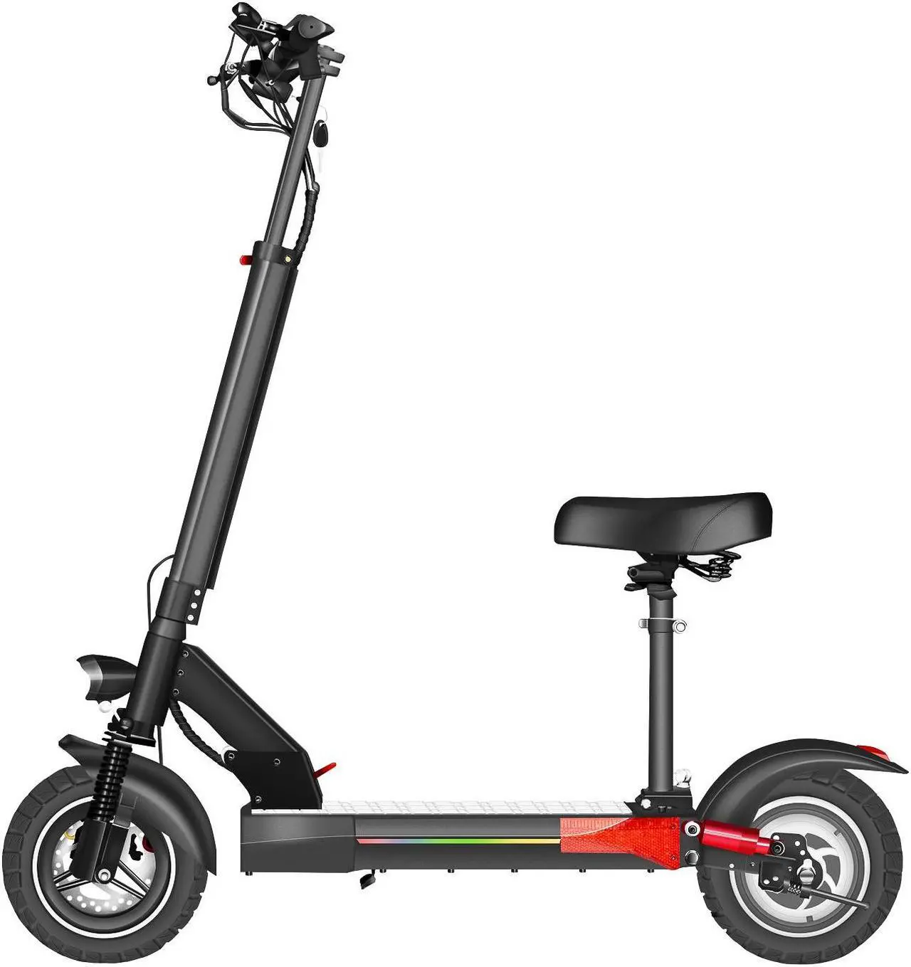 Alt view image 2 of 7 - 10 inch Off-Road Foldable Electric Scooter For Adult With APP 500W 30mph 37miles