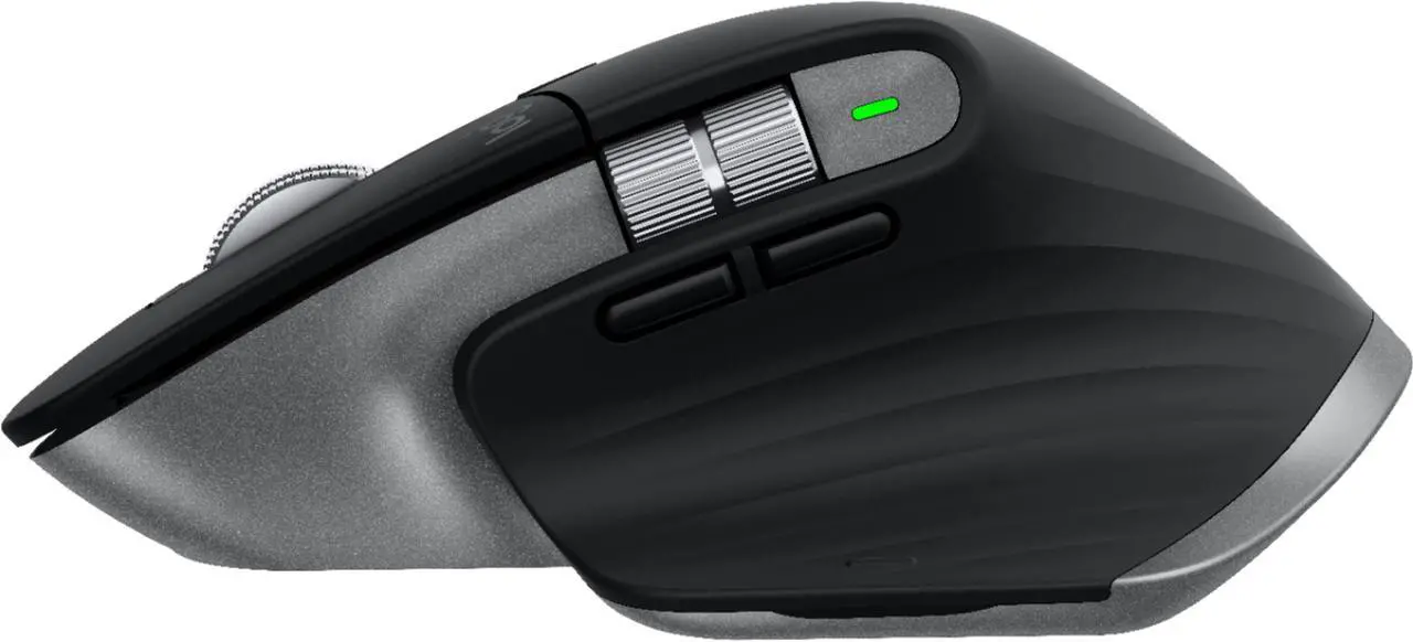 Alt view image 9 of 20 - Logitech MX Master 3 – Advanced Wireless Mouse for Mac, Ultrafast Scrolling, Ergonomic Design, 4000 DPI, Customisation, USB-C, Bluetooth, MacBook Pro,Macbook Air,iMac, iPad Compatible - Space Grey