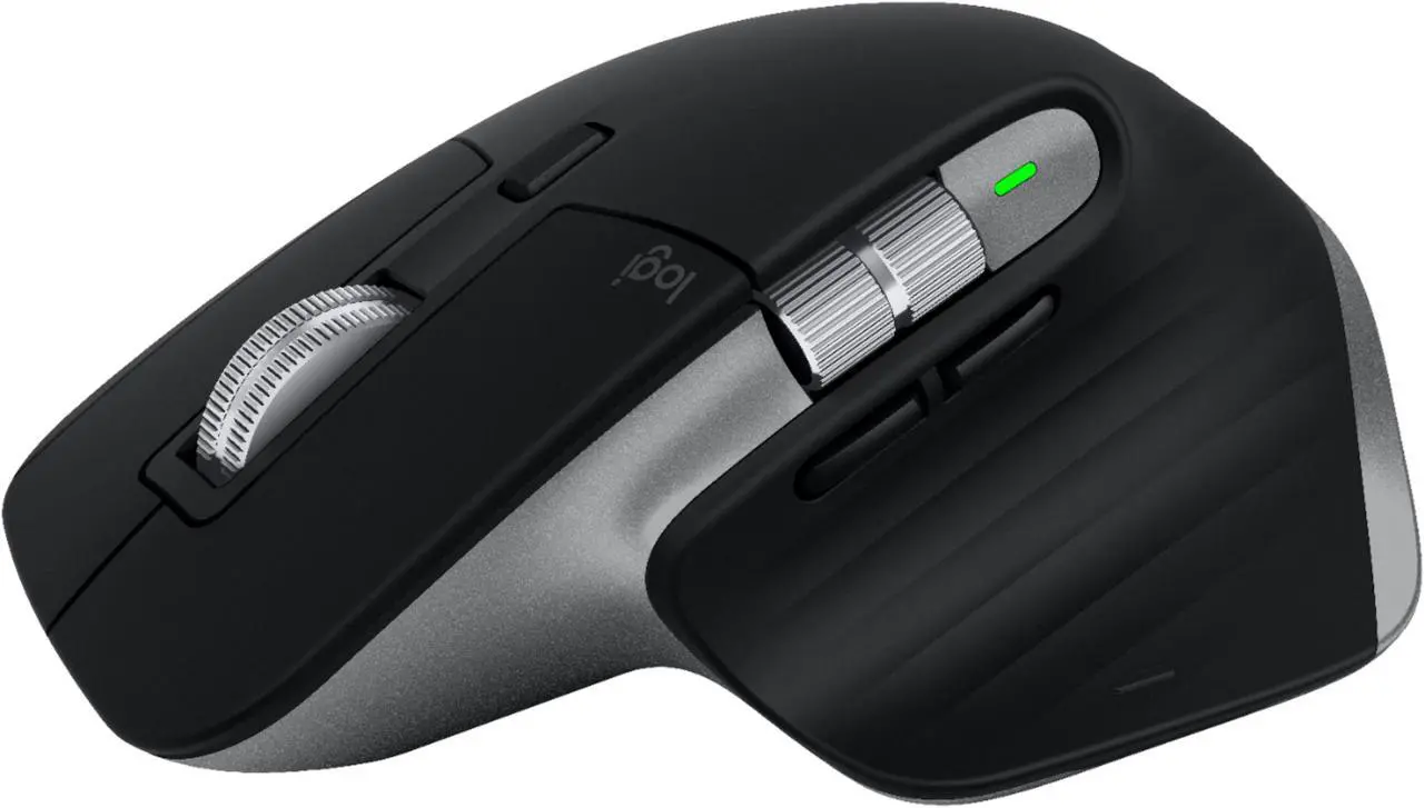 Alt view image 8 of 20 - Logitech MX Master 3 – Advanced Wireless Mouse for Mac, Ultrafast Scrolling, Ergonomic Design, 4000 DPI, Customisation, USB-C, Bluetooth, MacBook Pro,Macbook Air,iMac, iPad Compatible - Space Grey