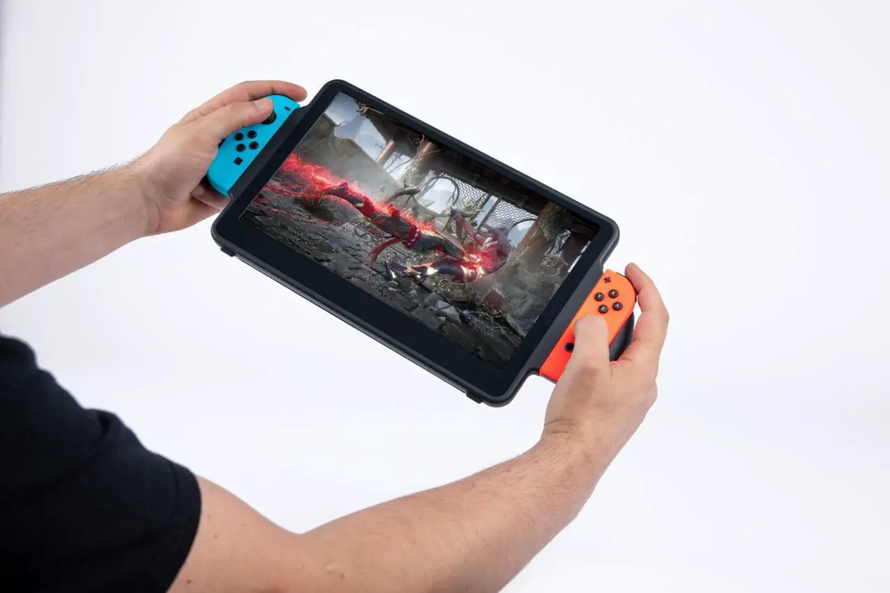 Alt view image 2 of 7 - Orion by Up-Switch fully integrated Nintendo Switch Portable HD 11.6 inch IPS Monitor, with USB Type-C and HDMI In for PS5, XBOX, Laptop, SmartPhone, Built in Speakers