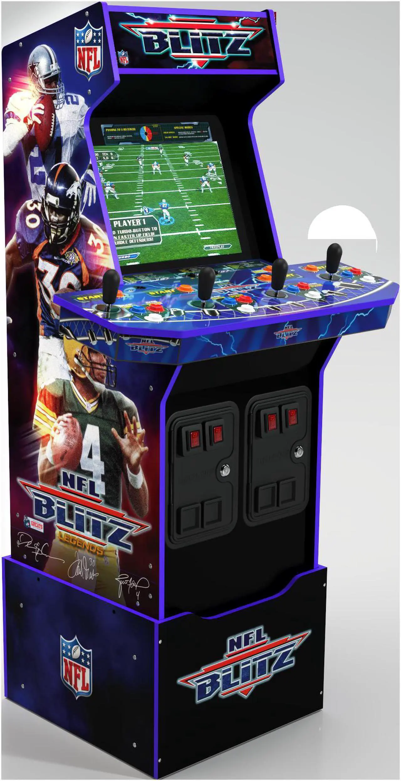 Main image of Arcade1Up NFL Blitz Legends Arcade Machine, Lit Marquee & Riser