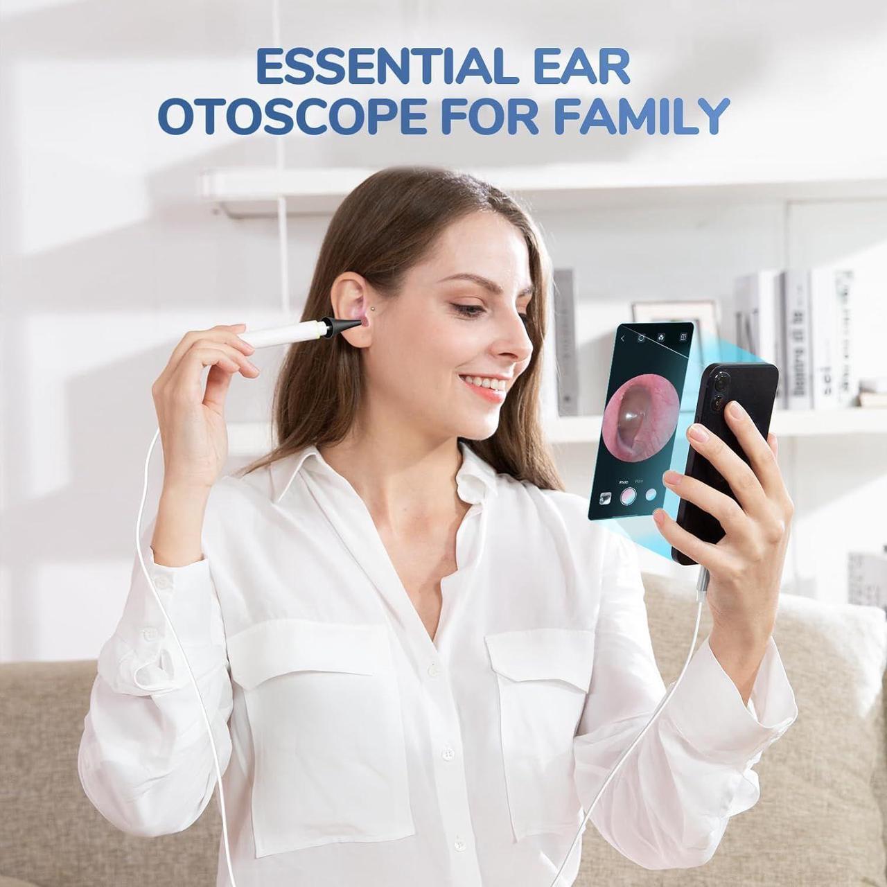 Alt view image 7 of 7 - 3.9mm Ultra-Thin Ear Camera 6 LED Lights,Digital Otoscope Ear Wax Removal Tool