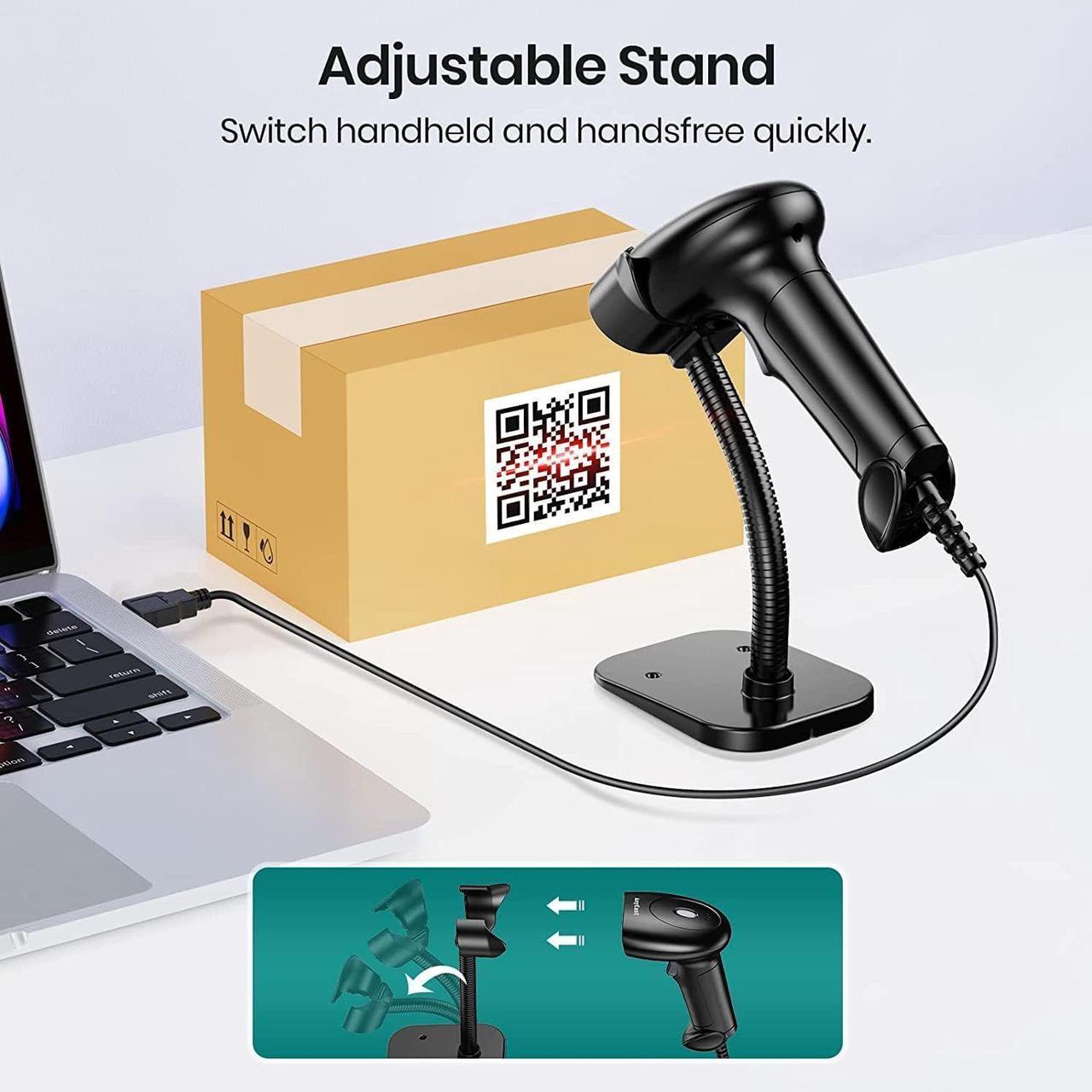 Alt view image 5 of 7 - USB Wired 2D Barcode Scanner Handheld CCD 1D QR Bar Code Image Screen Scanner