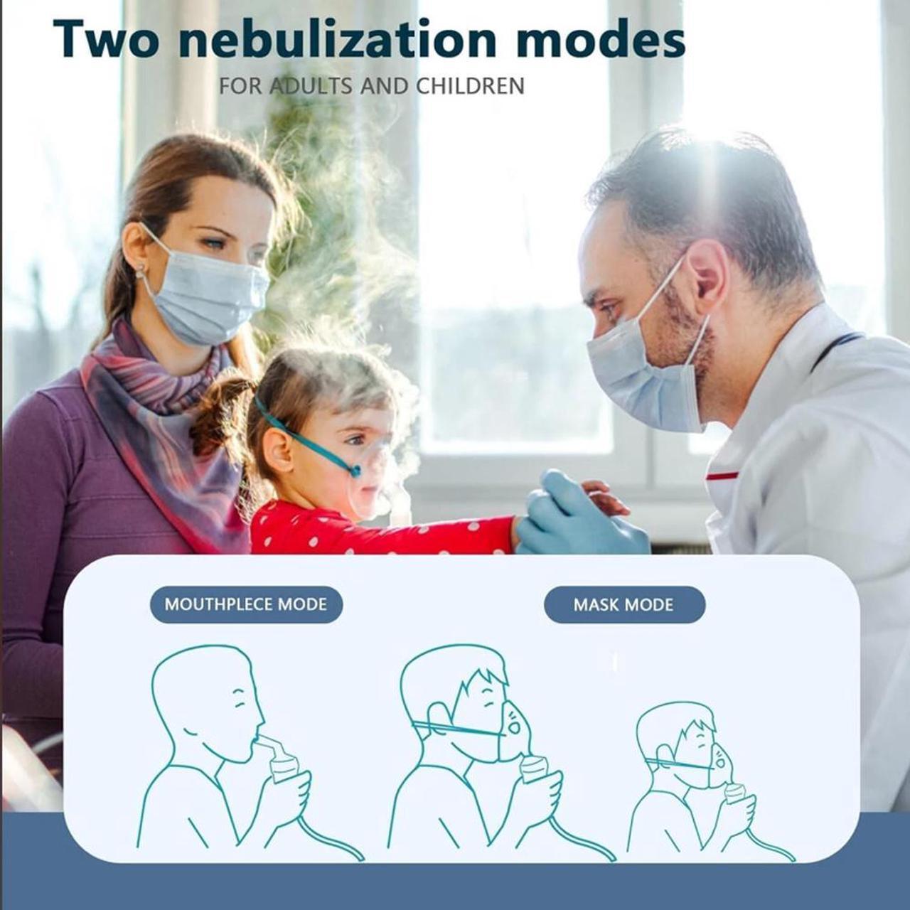 Alt view image 5 of 6 - Nebuliser Machine for Adults and Kids Compressor Nebulizer Compact